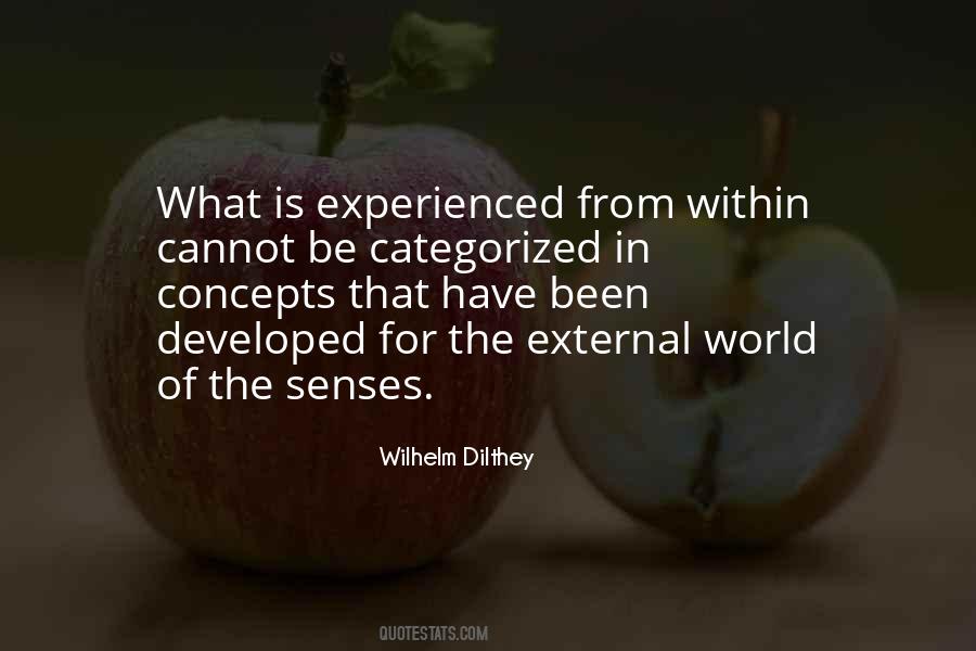 Quotes About The External World #638261