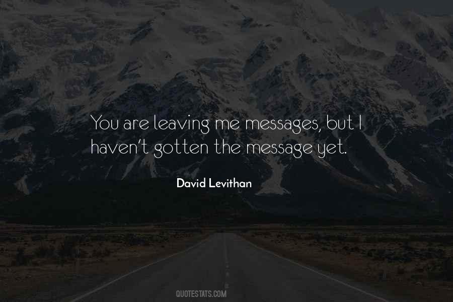 Leaving Me Quotes #1153138