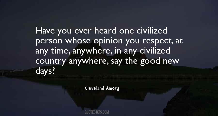 Civilized Person Quotes #1049577