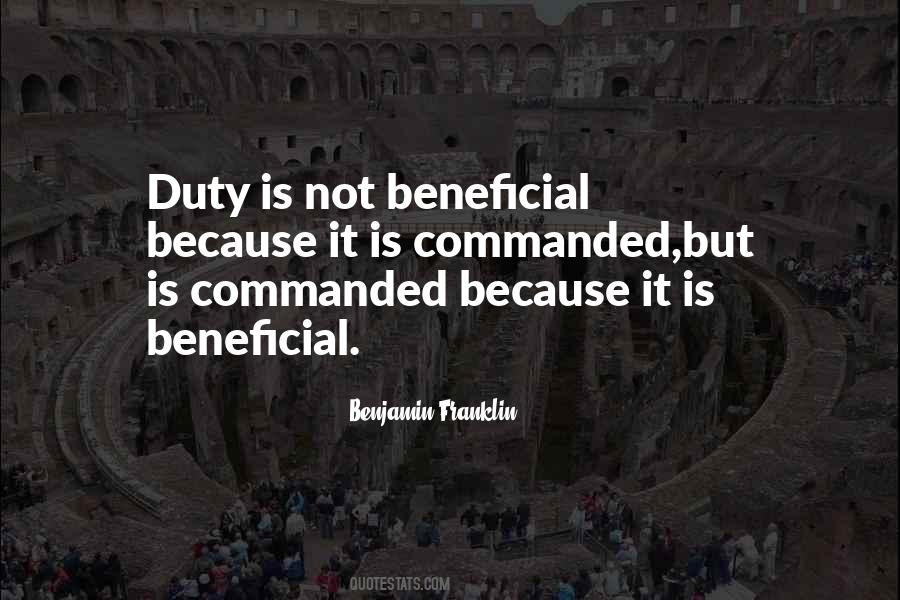Not Beneficial Quotes #1491408