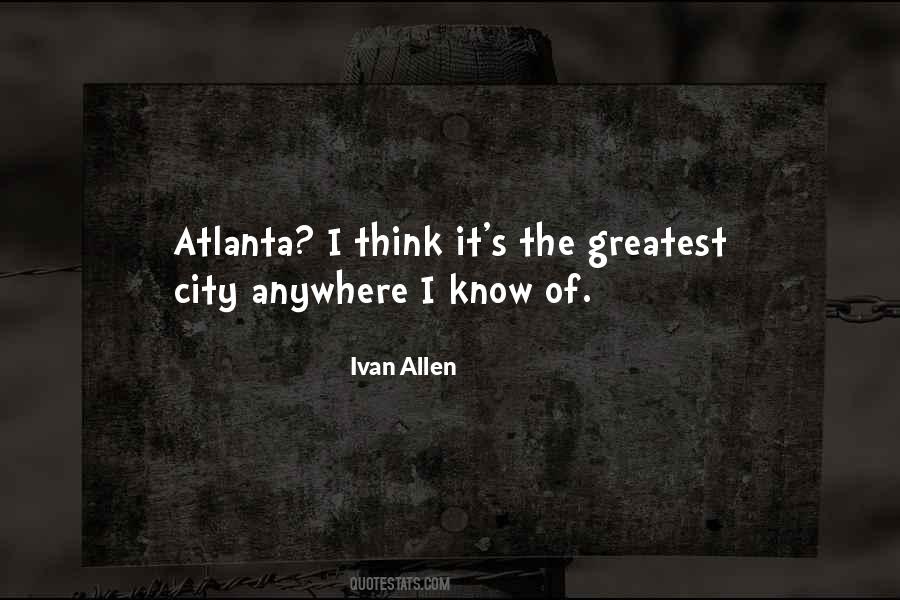 Quotes About Atlanta #277027