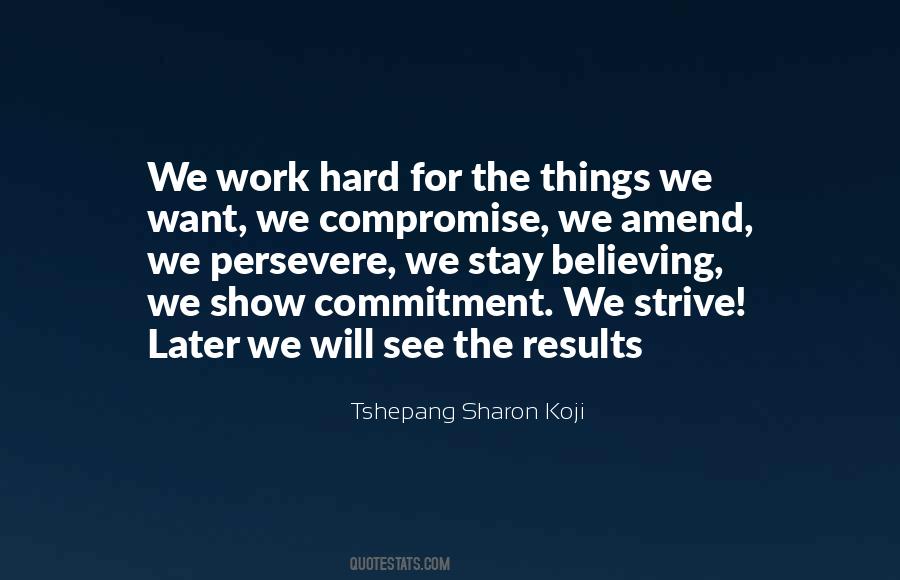 Work Commitment Quotes #384452