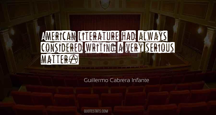 Quotes About American Literature #1043250