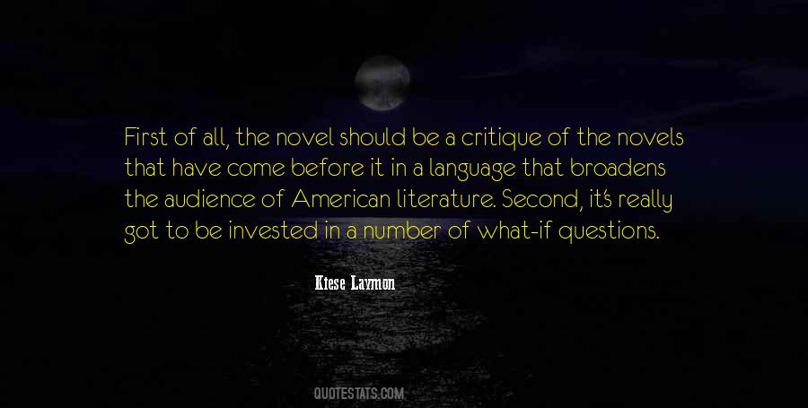 Quotes About American Literature #407465