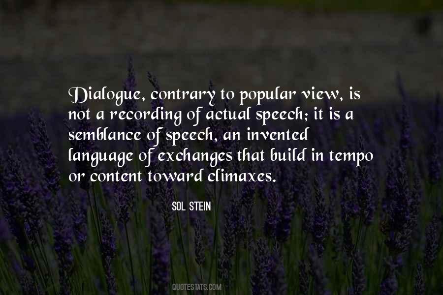 Quotes About Dialogue #1752369