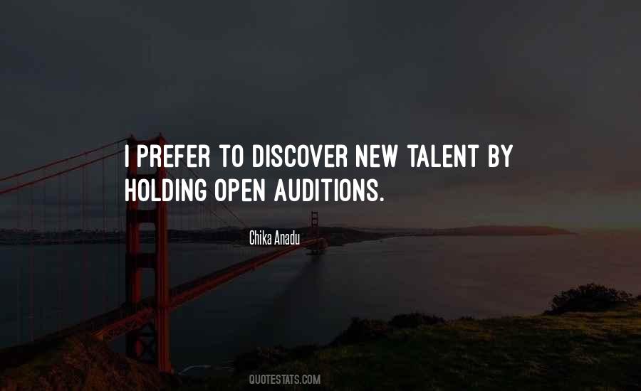 New Talent Quotes #1704272