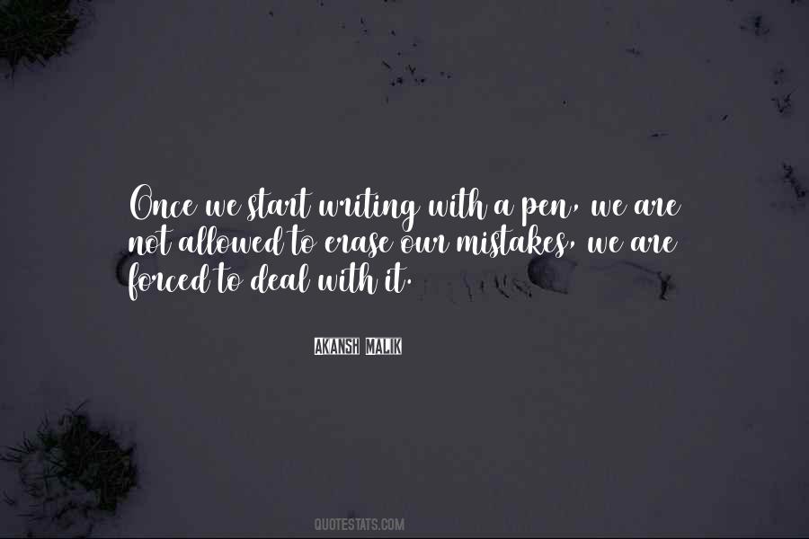 How To Deal With Mistakes Quotes #42034