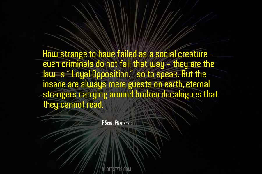 Strange Creature Quotes #816659