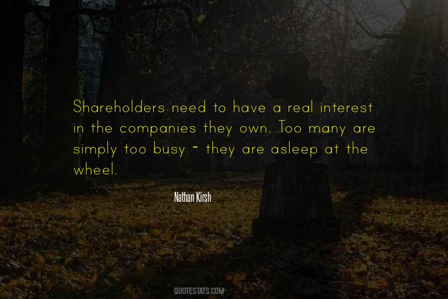 Quotes About Shareholders #1284719