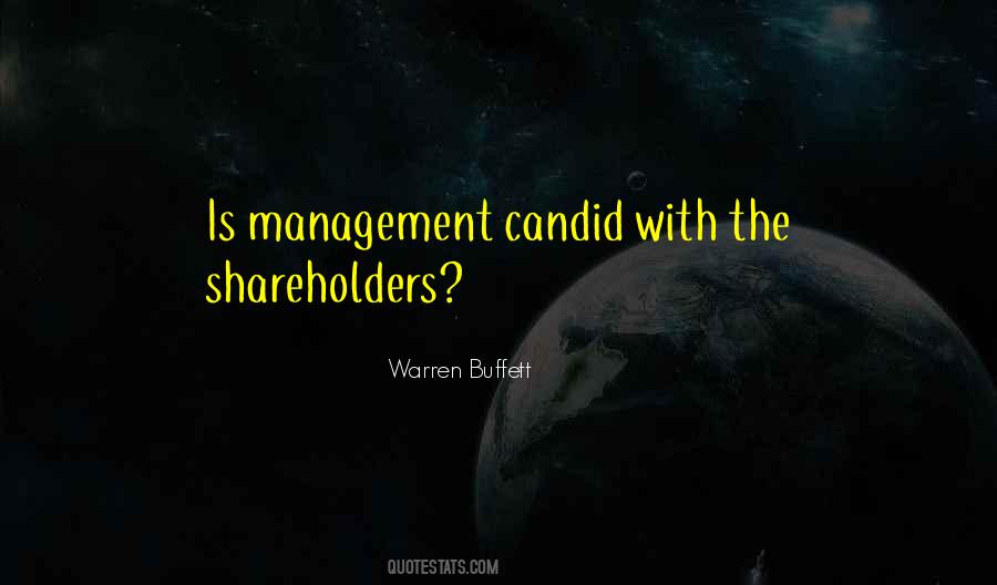 Quotes About Shareholders #528261