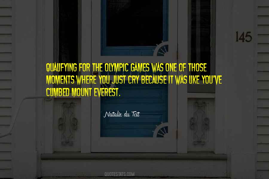 Quotes About Olympic Games #1439177