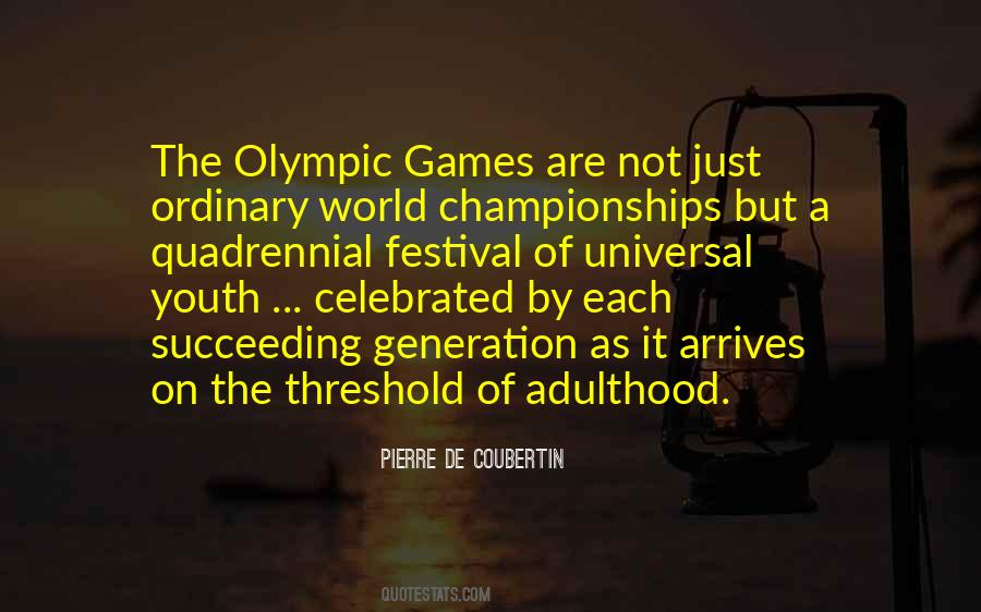 Quotes About Olympic Games #266915