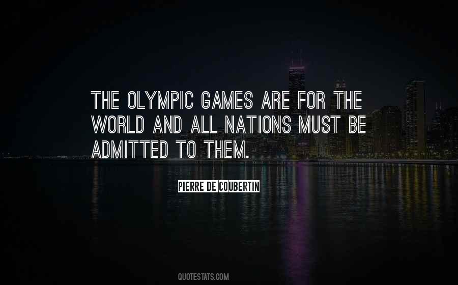 Quotes About Olympic Games #309740