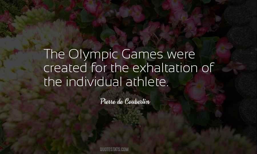 Quotes About Olympic Games #498716