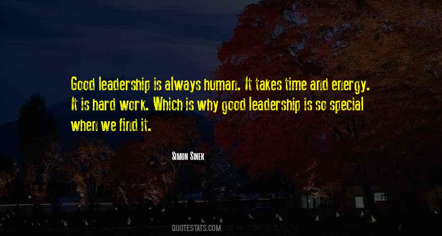 Quotes About Hard Work And Leadership #160051