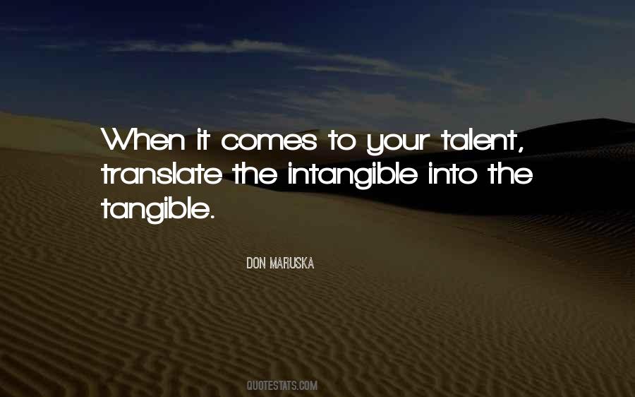 Quotes About Tangible And Intangible #962327