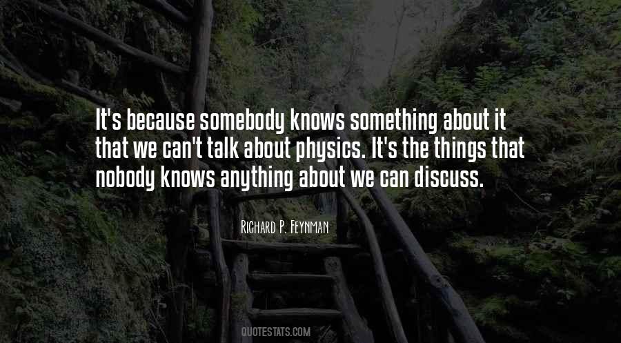 Quotes About Nobody Knows #1068842