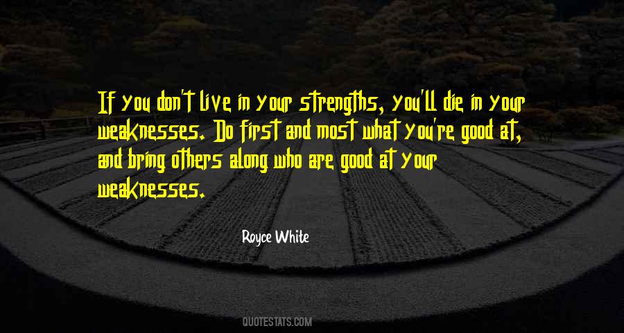 Quotes About Strengths And Weaknesses #508186