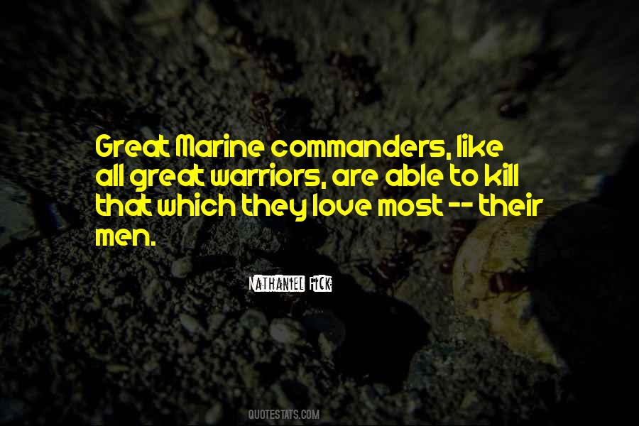 Quotes About Commanders #833122