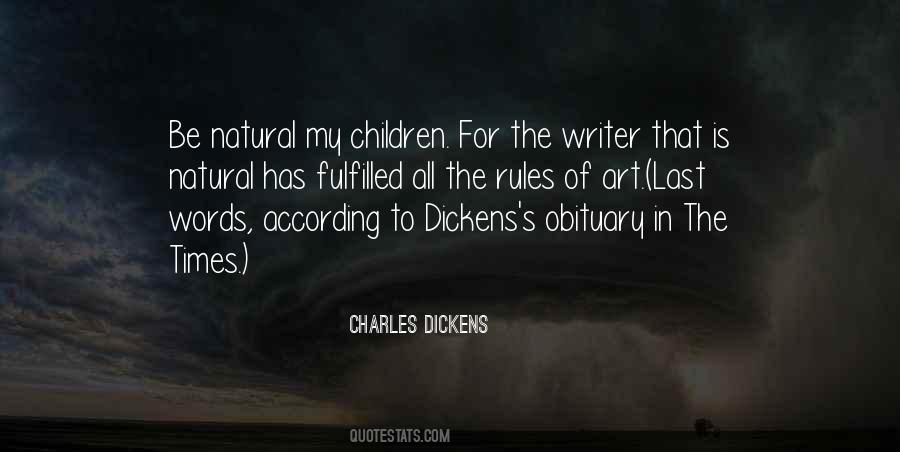Quotes About Dickens #1093557