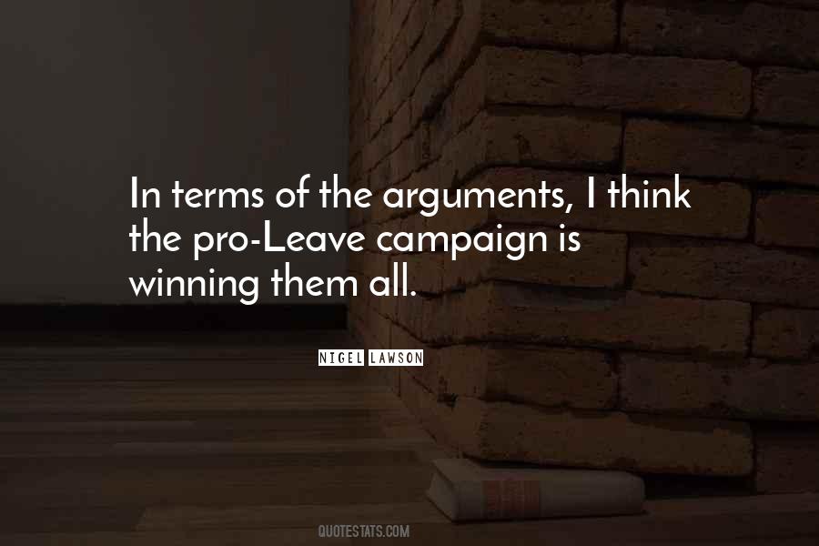 Quotes About Winning An Argument #559544