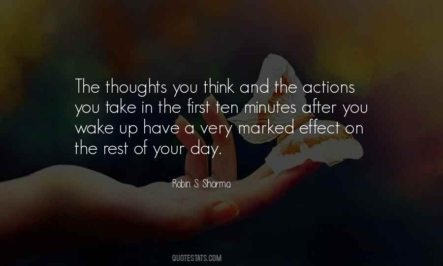 Quotes About Thoughts Of The Day #351390