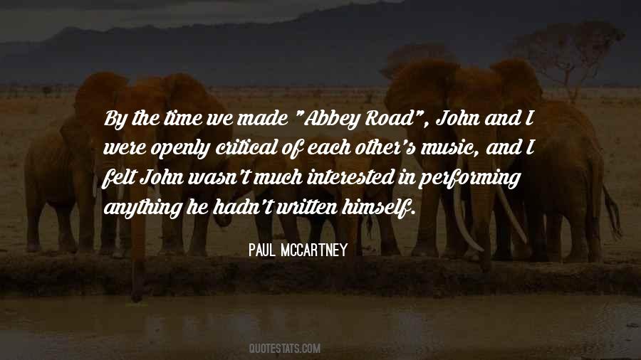 Quotes About Performing Music #1039362