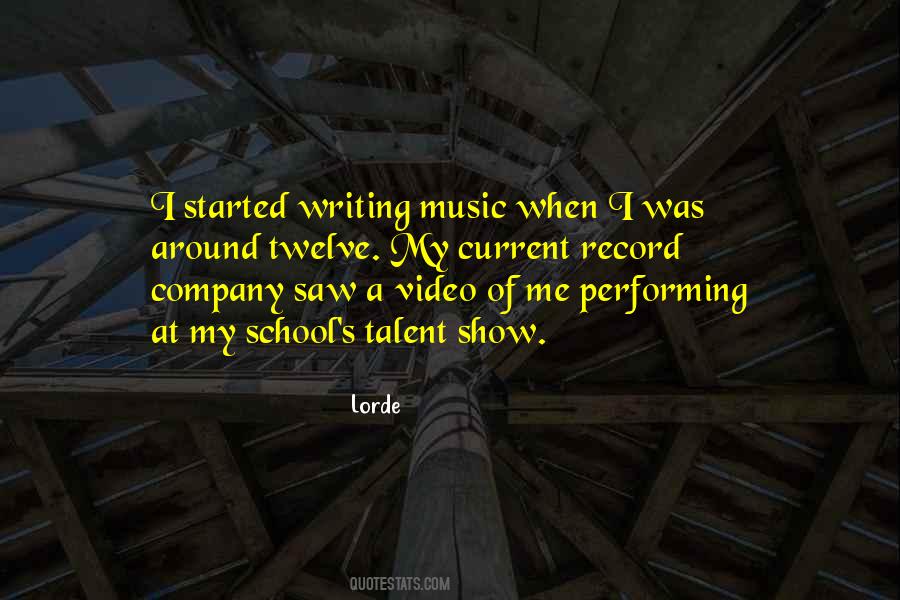 Quotes About Performing Music #1183187