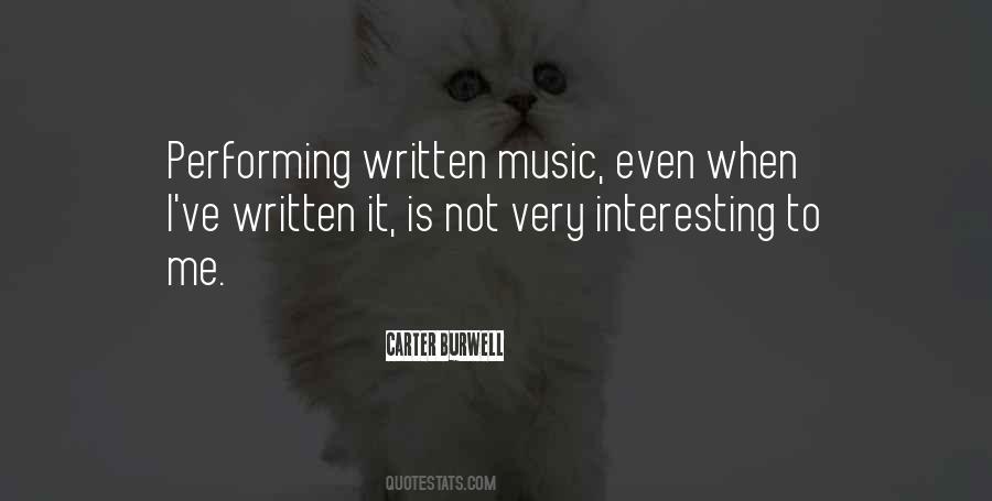 Quotes About Performing Music #1428558