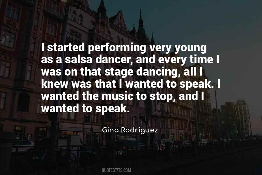 Quotes About Performing Music #419234