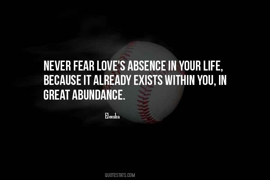 Absence In Love Quotes #1268589