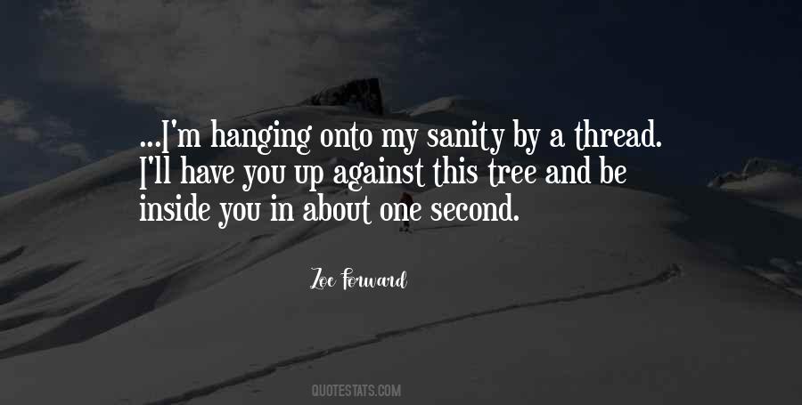 Quotes About Hanging On By A Thread #1031700