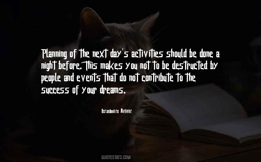 Activities That S Quotes #1060793