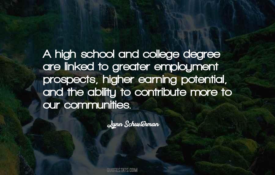 Quotes About High School And College #1095032