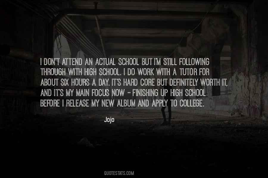 Quotes About High School And College #416062