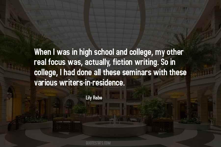 Quotes About High School And College #772256