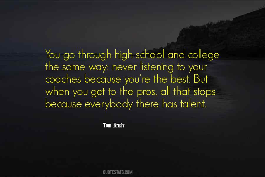 Quotes About High School And College #849983