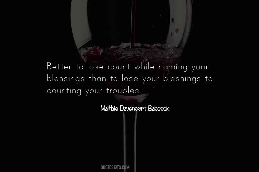 Quotes About Counting Your Blessings #616619