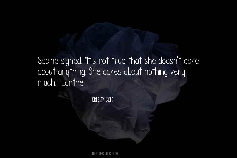 Quotes About She Doesn't Care #512824