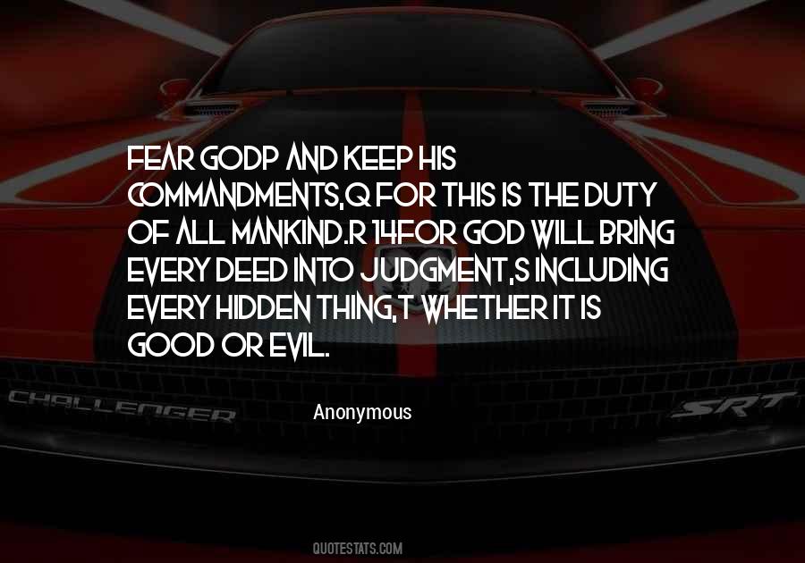 Evil God Quotes #204914