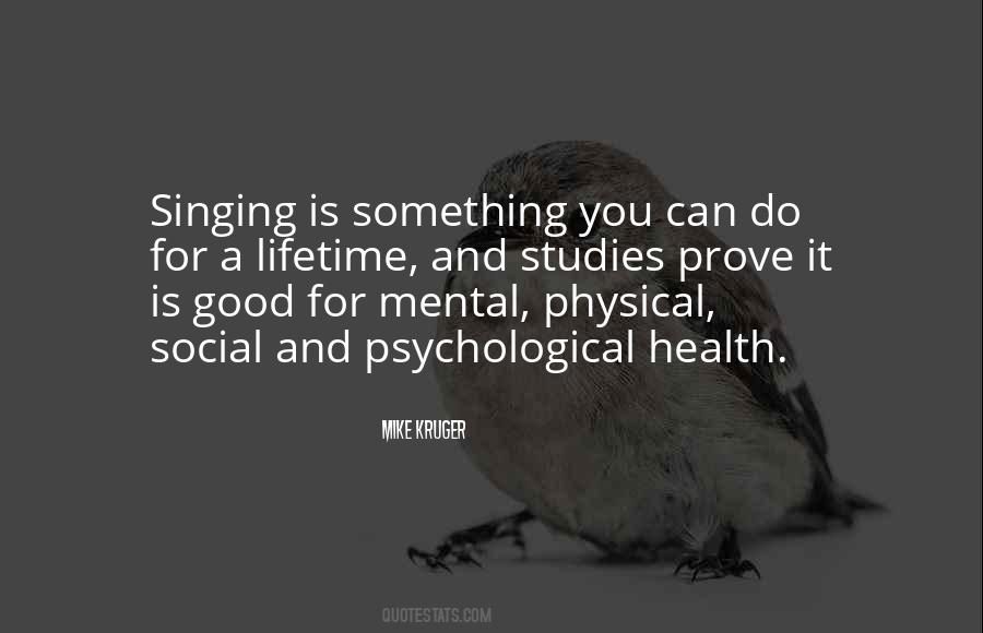 Quotes About Mental And Physical Health #1287289
