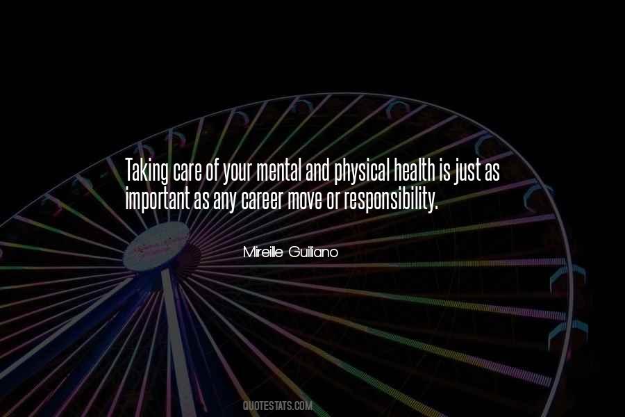 Quotes About Mental And Physical Health #717869