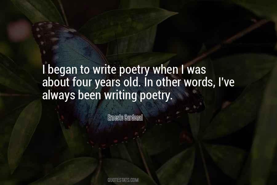 About Writing Poetry Quotes #841511