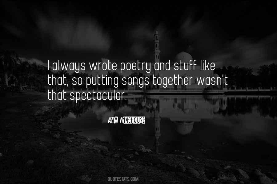Quotes About Poetry And Songs #1501335