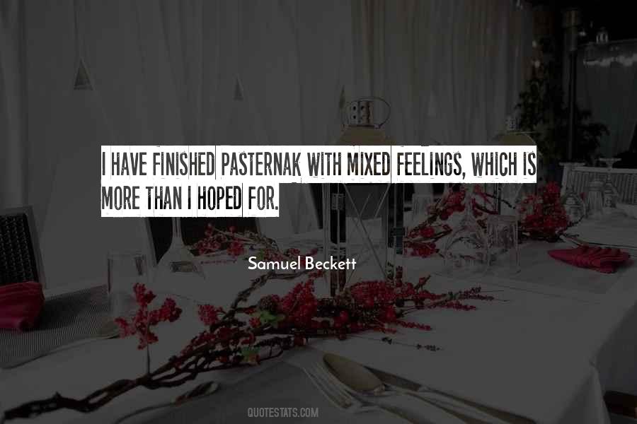 Quotes About Mixed Feelings #632544