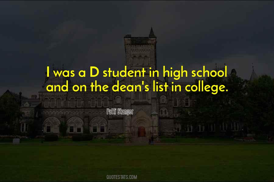 Quotes About Dean's List #1548786