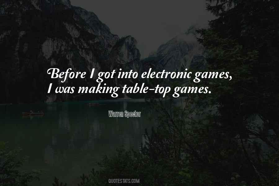Quotes About Table Games #120579