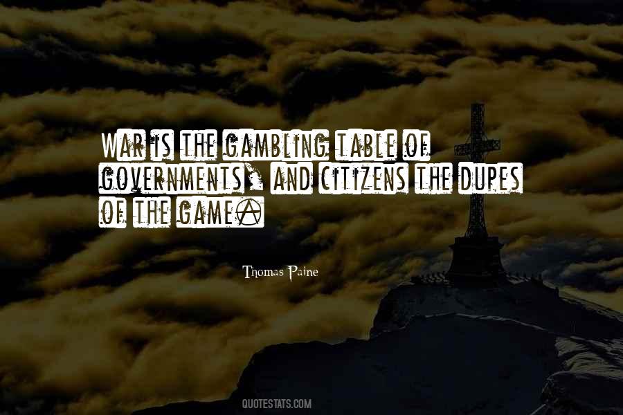 Quotes About Table Games #532033