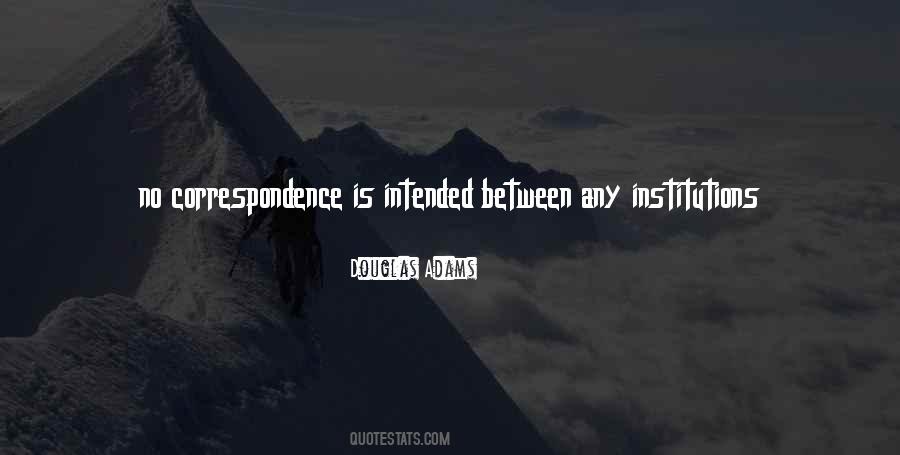 Quotes About Correspondence #1062507