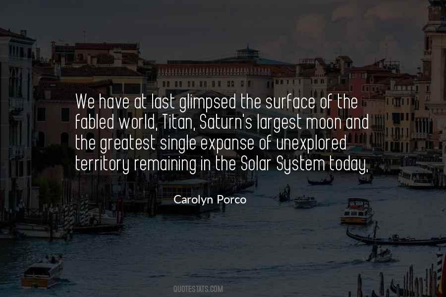 Quotes About Solar System #1249254